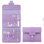16-Pcs Nail Clipper & Manicure Set with PU Bag