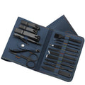 16-Pcs Nail Clipper & Manicure Set with PU Bag