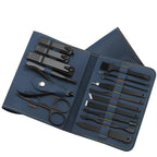 16-Pcs Nail Clipper & Manicure Set with PU Bag